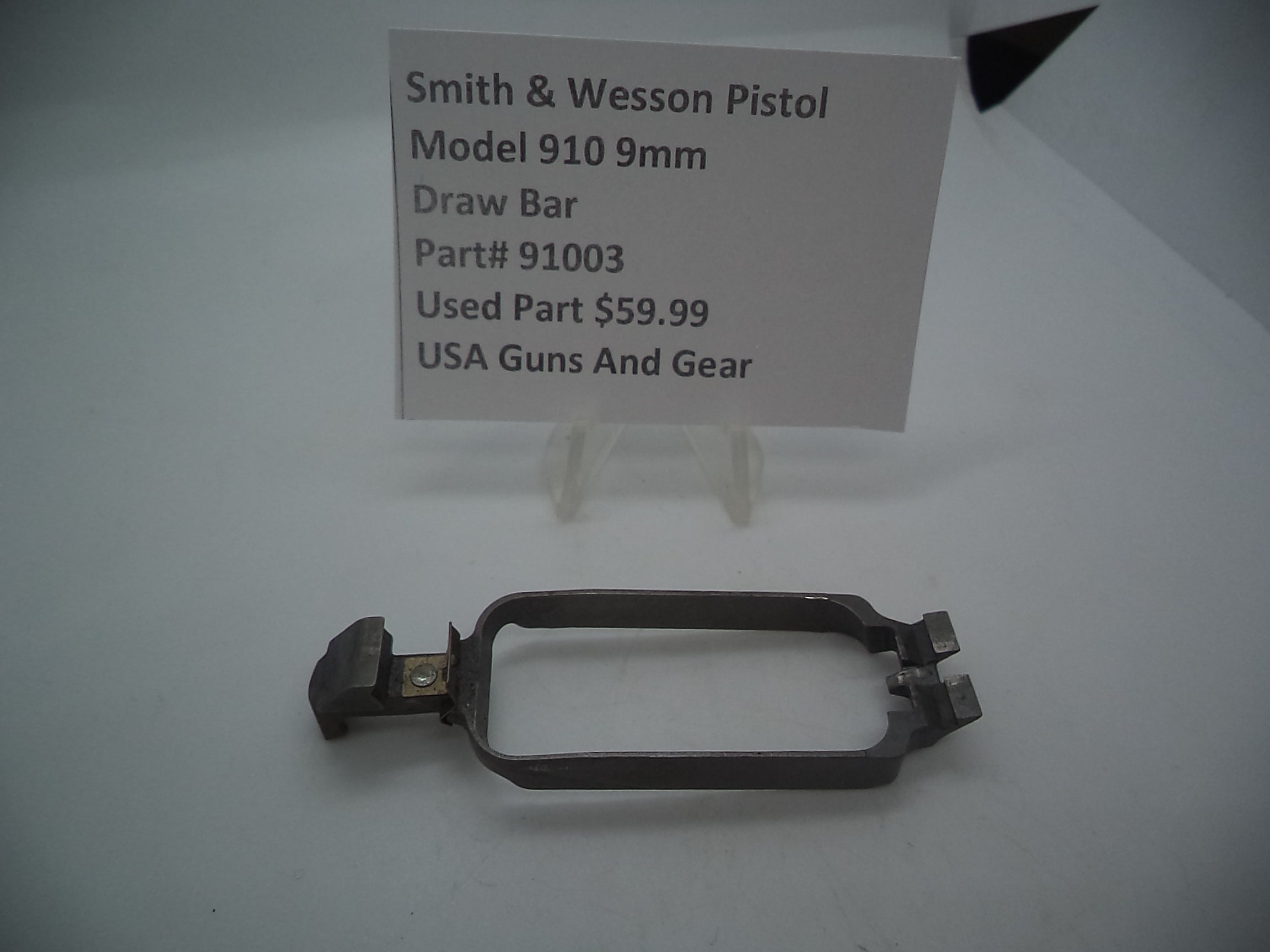 S&W Model 910 Draw Bar 91003 - 9mm Used Part