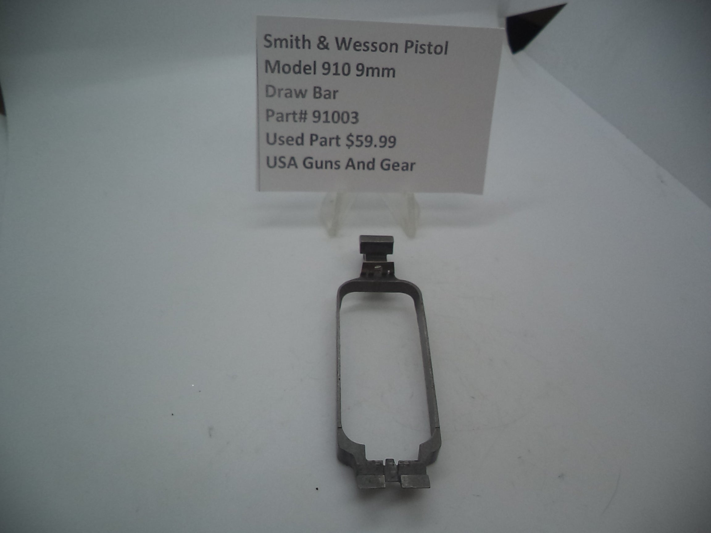 S&W Model 910 Draw Bar 91003 - 9mm Used Part