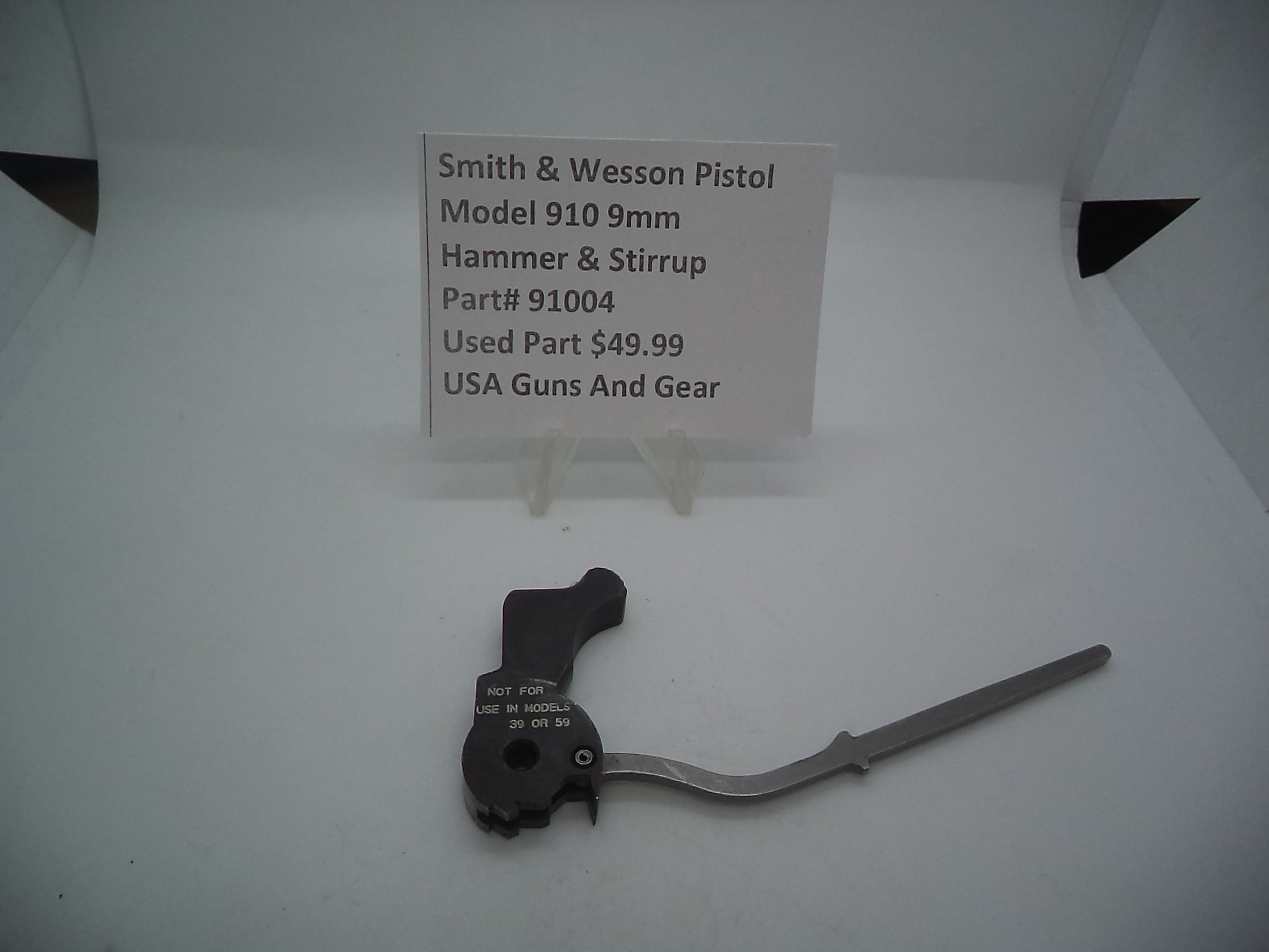 S&W Model 910 Hammer & Stirrup 91004 - 9mm Used Part
