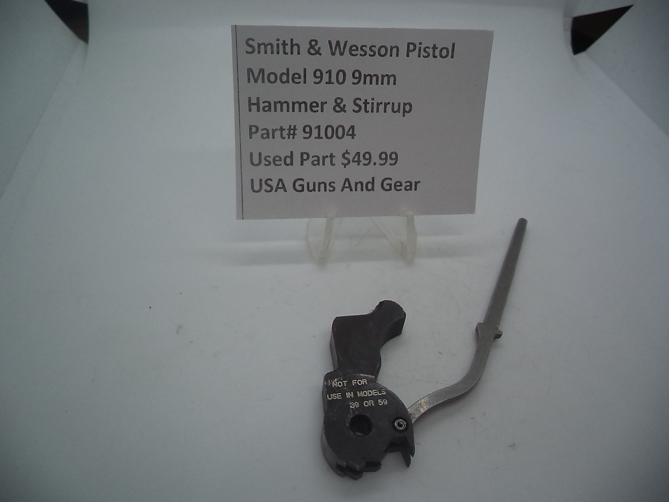 S&W Model 910 Hammer & Stirrup 91004 - 9mm Used Part