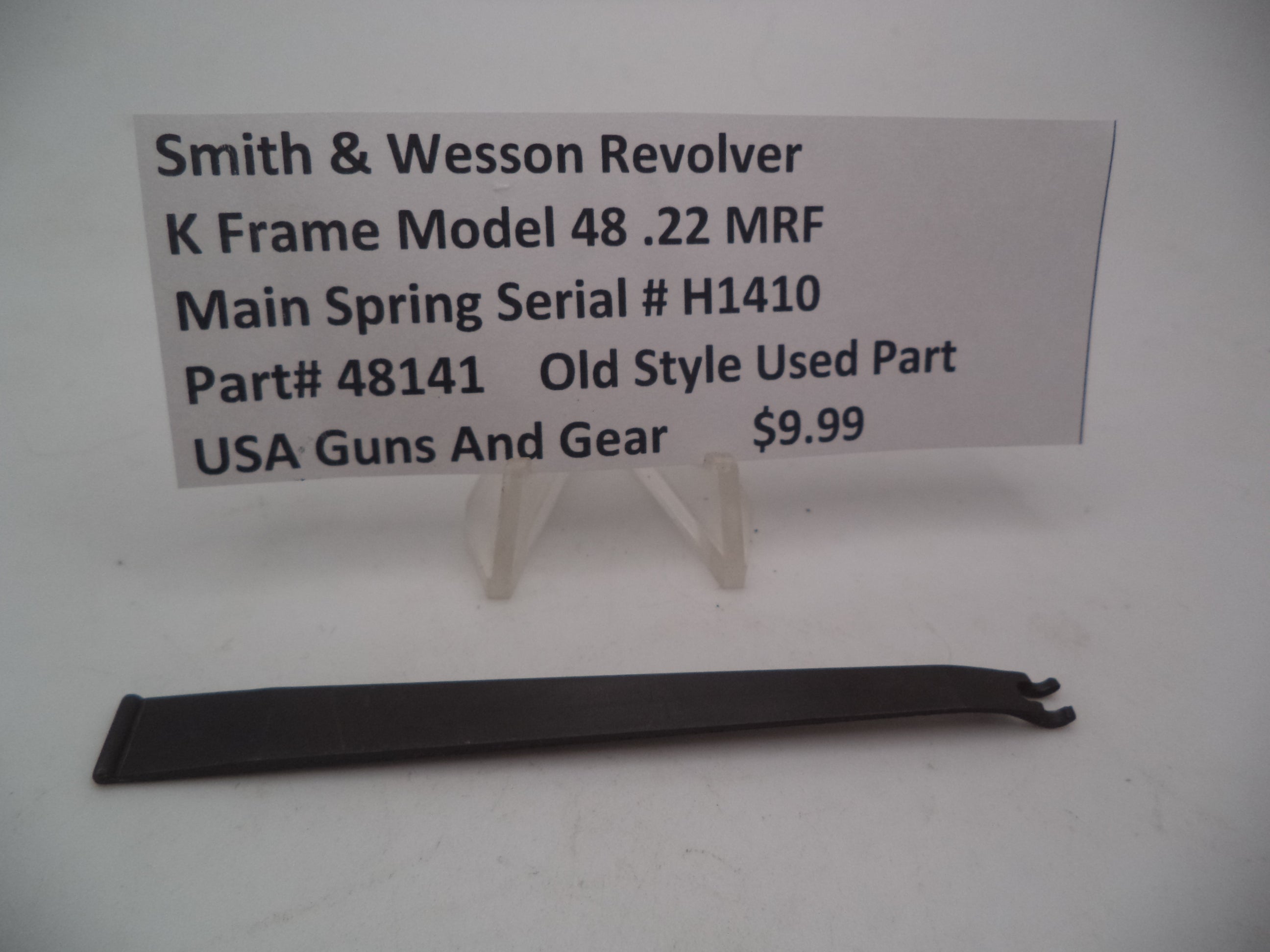 48141  Smith & Wesson K Frame Model 48 Main Spring .22MRF Used