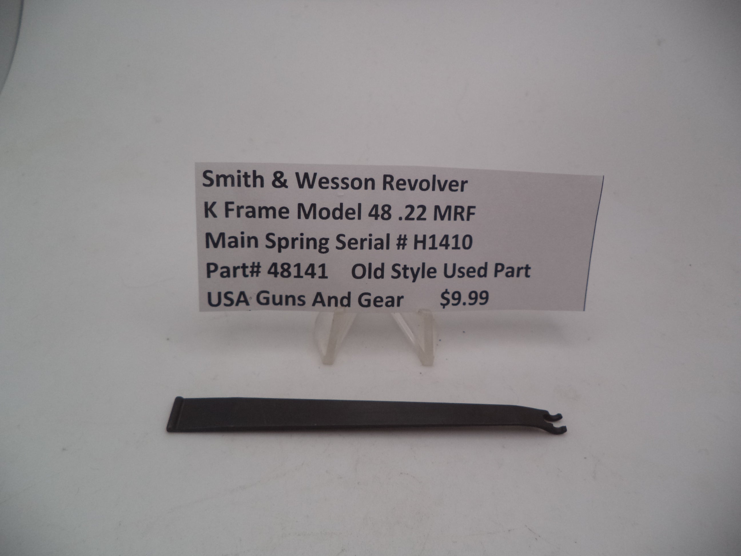 48141  Smith & Wesson K Frame Model 48 Main Spring .22MRF Used