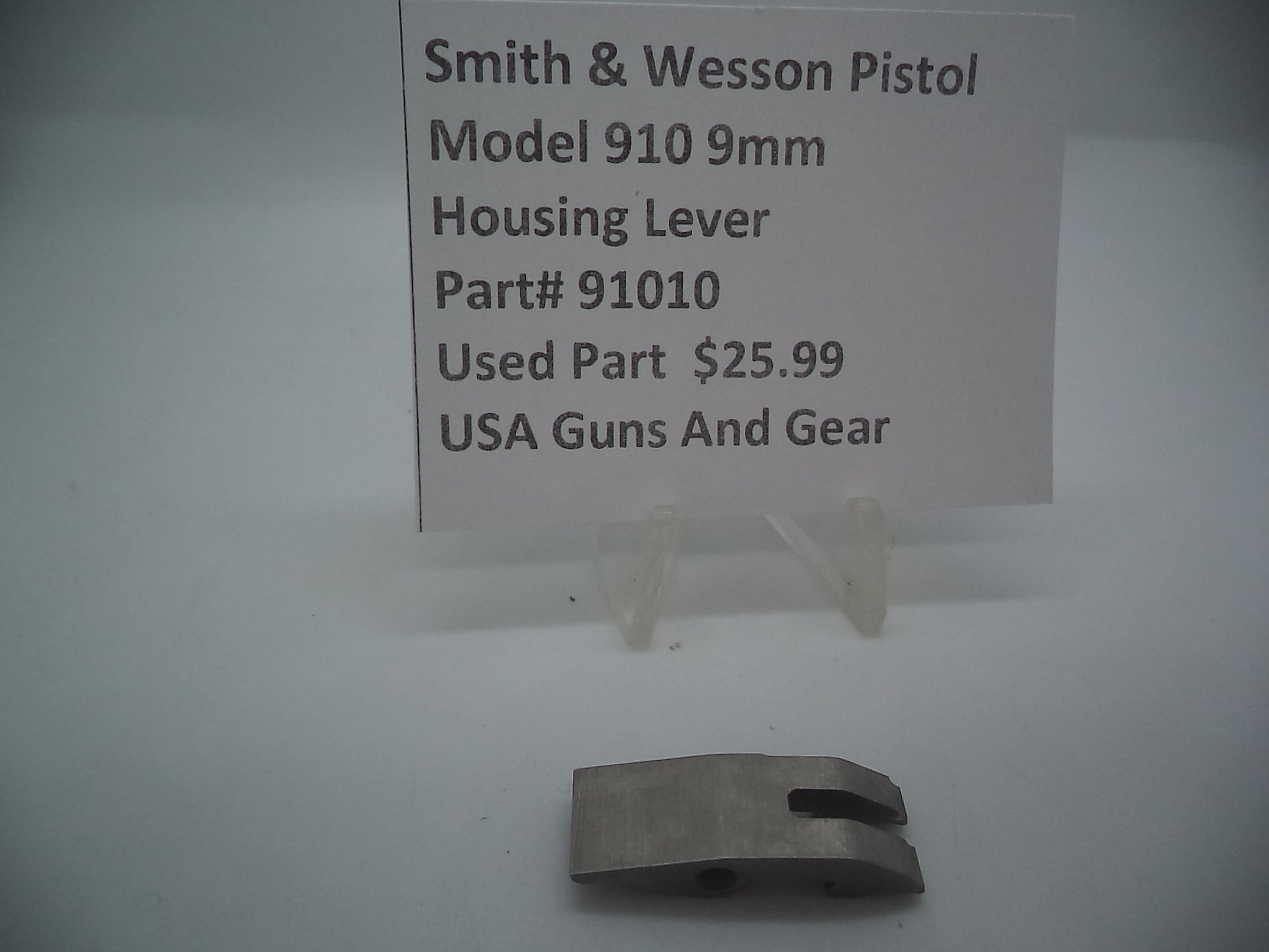 S&W Model 910 Housing Lever 91010 - 9mm Used Part