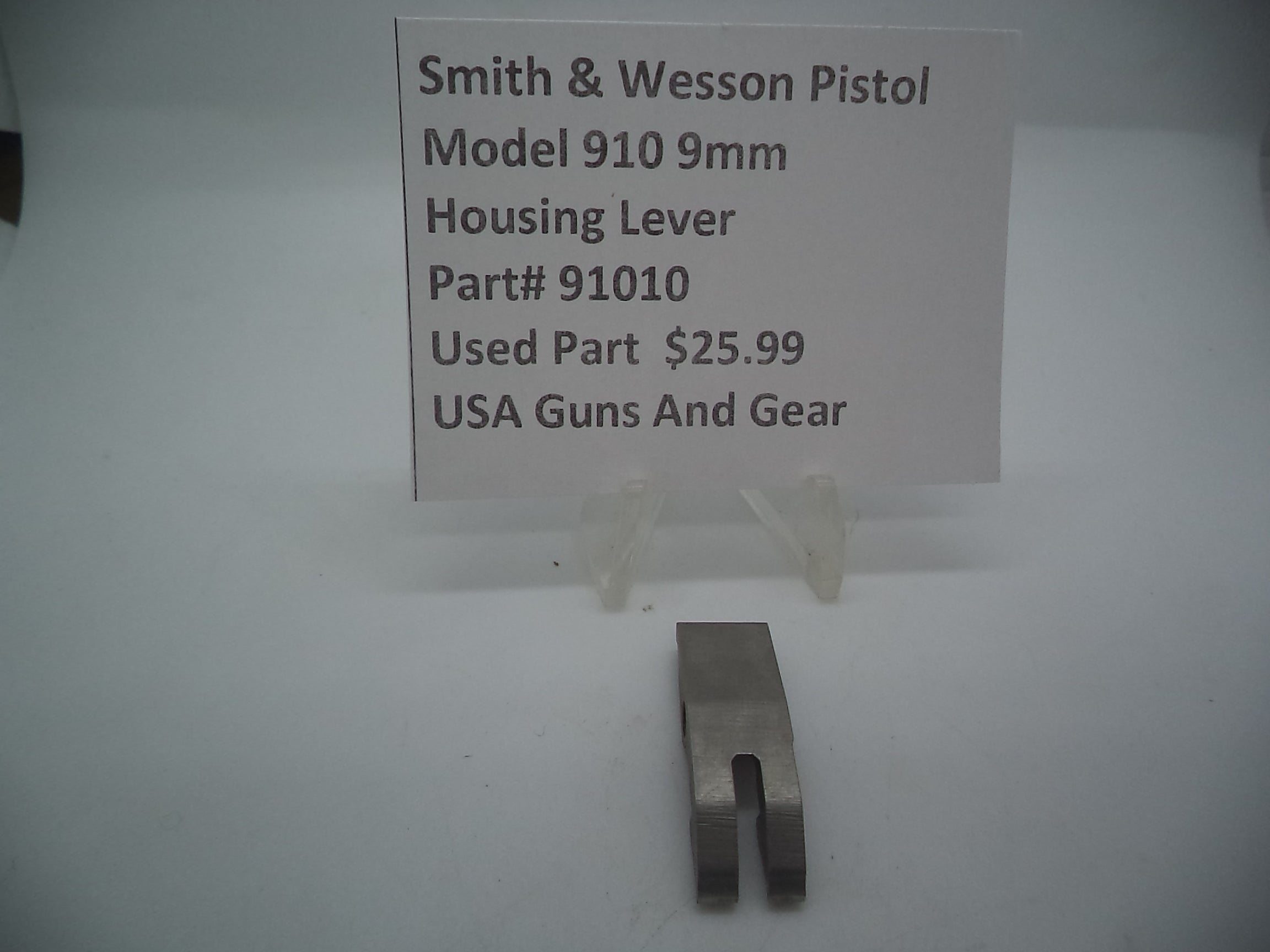 S&W Model 910 Housing Lever 91010 - 9mm Used Part