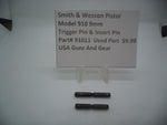 91011 Smith & Wesson Model 910 9mm Trigger Pin & Insert Pin Used Part