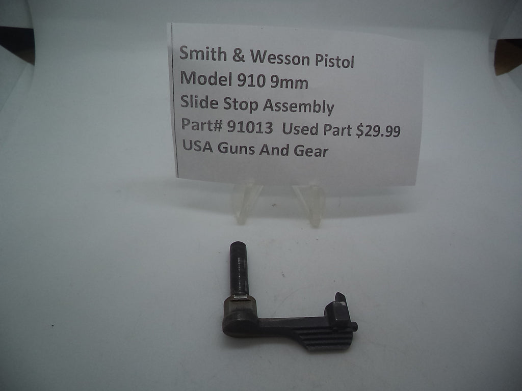 S&W Model 910 Slide Stop Assembly 91013 - 9mm Used Part