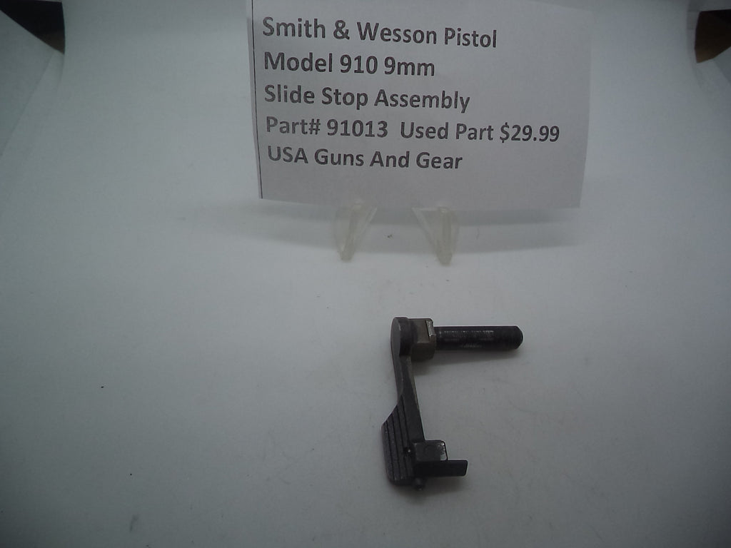 S&W Model 910 Slide Stop Assembly 91013 - 9mm Used Part