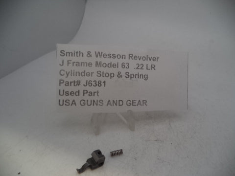 J6381 Smith & Wesson Revolver J Frame Model 63 Cylinder Stop & Spring .22 LR