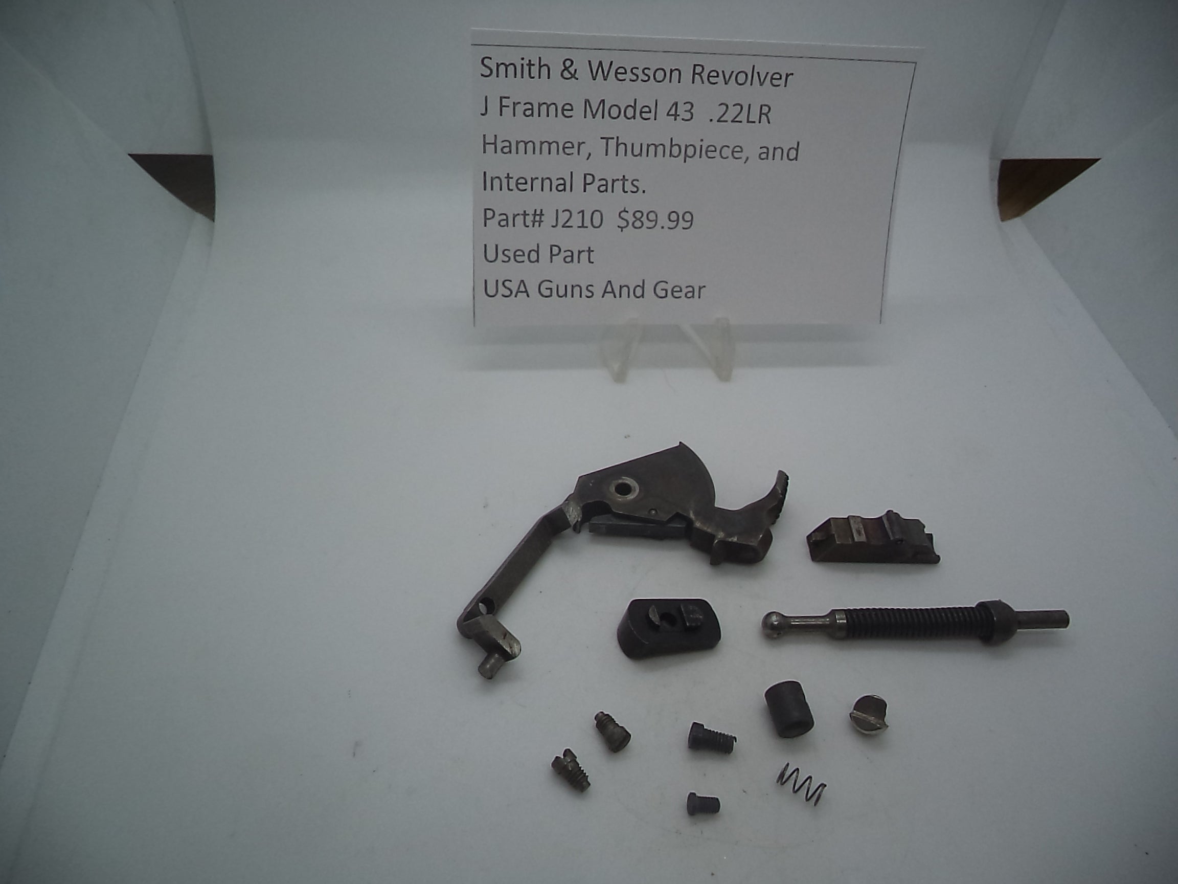 Smith and Wesson Model 43 Hammer Thumpiece & Parts 22 J210
