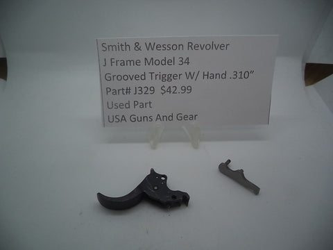 J329 Smith & Wesson J Frame Model 34 Revolver .310" Grooved Trigger Used Part