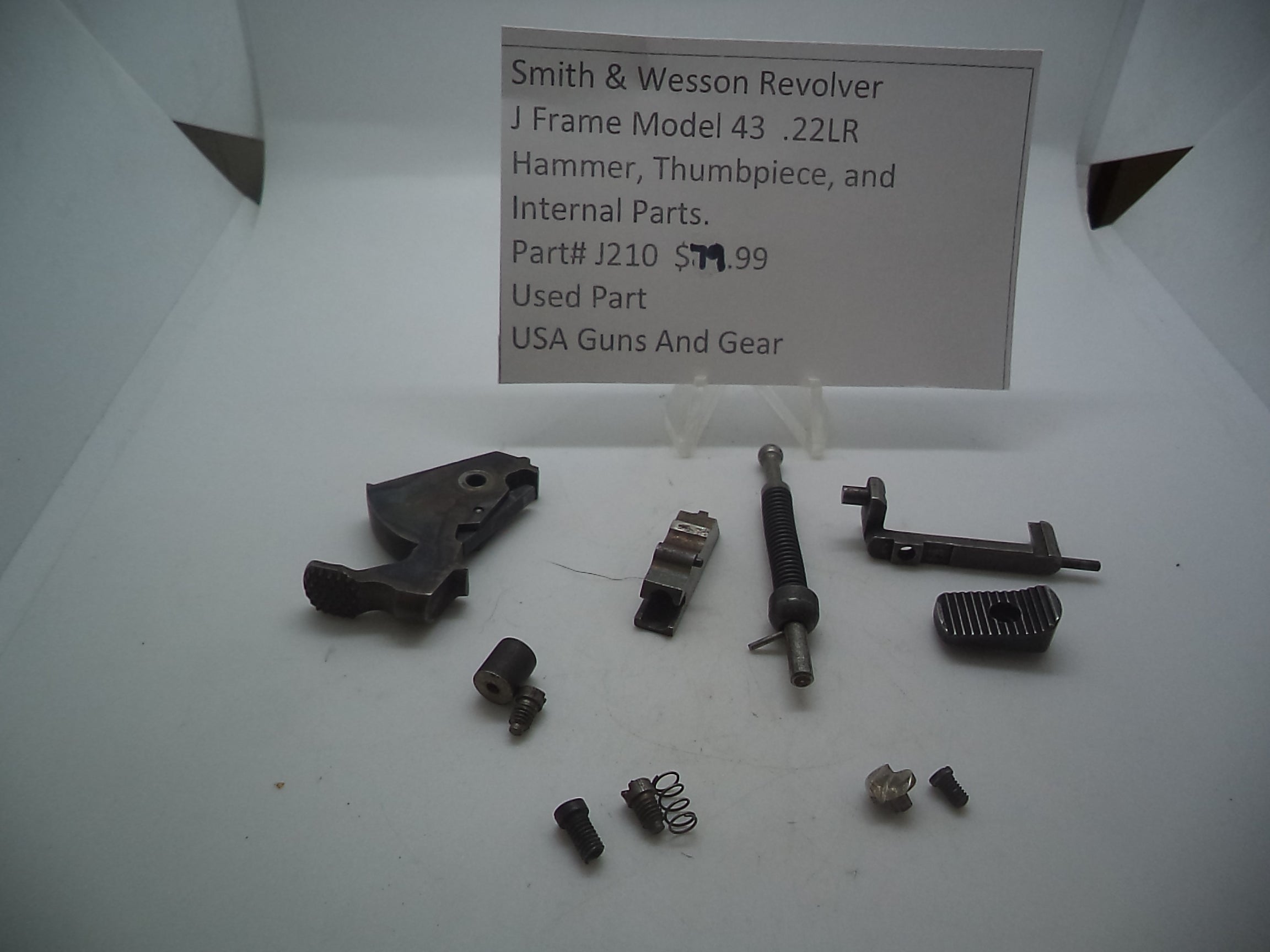 J210 Smith and Wesson J Frame Model Pre 33 Internal Parts Used 38S&W