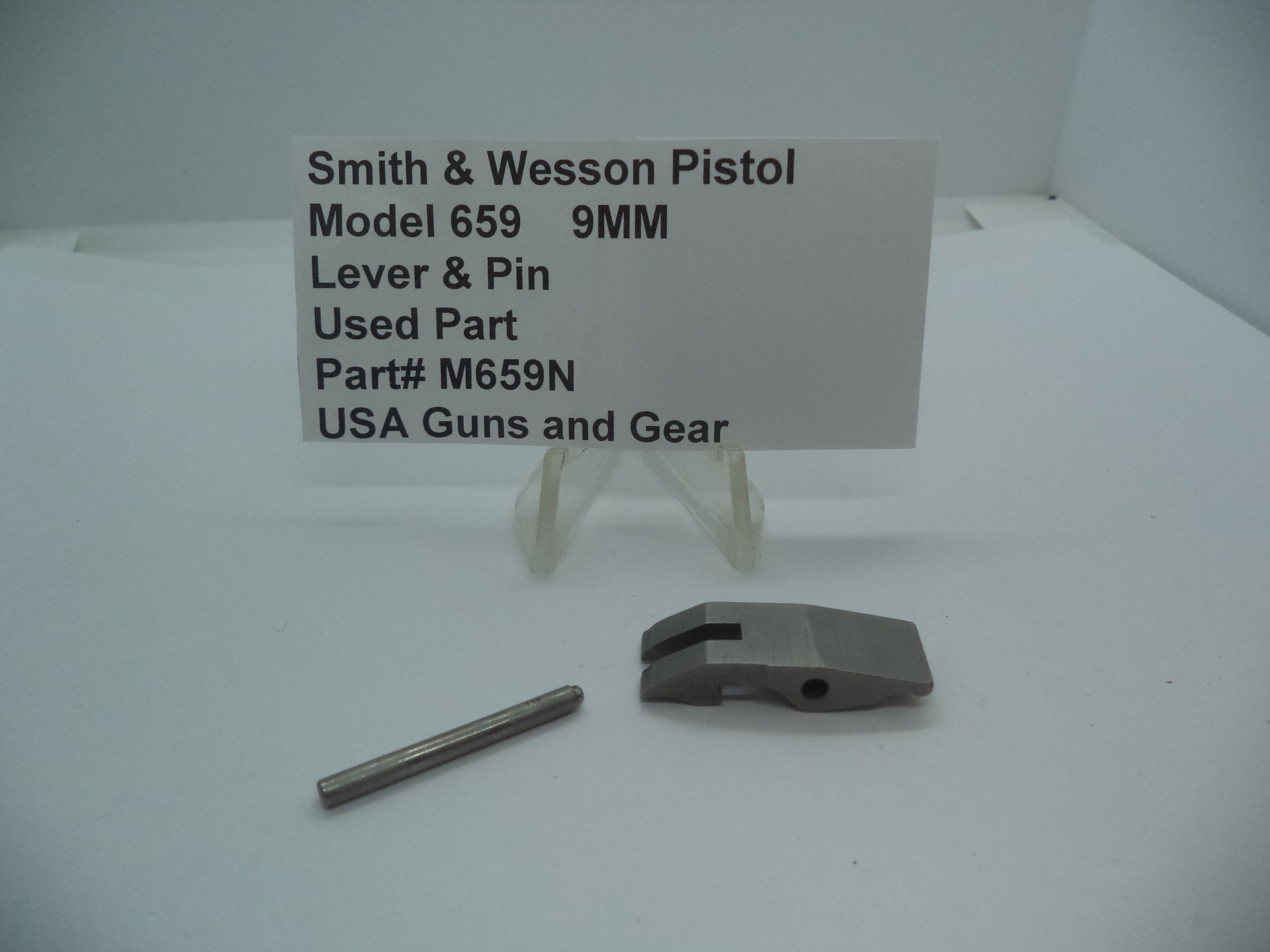 M659N Smith & Wesson Gun Part Model 659 Lever & Pin 9MM Used