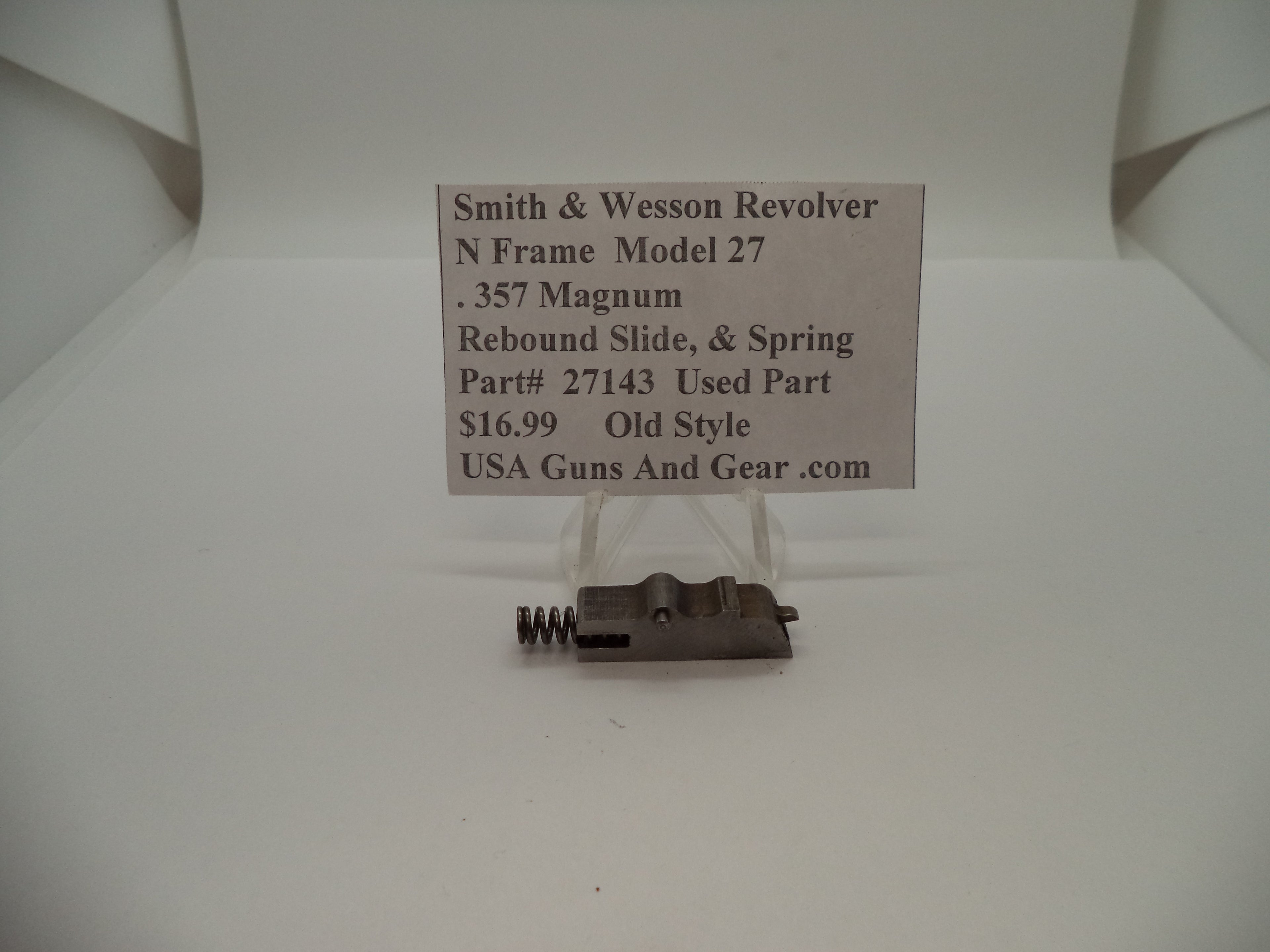 Smith & Wesson Model 27 Rebound Slide & Spring .357 Magnum Used 27143