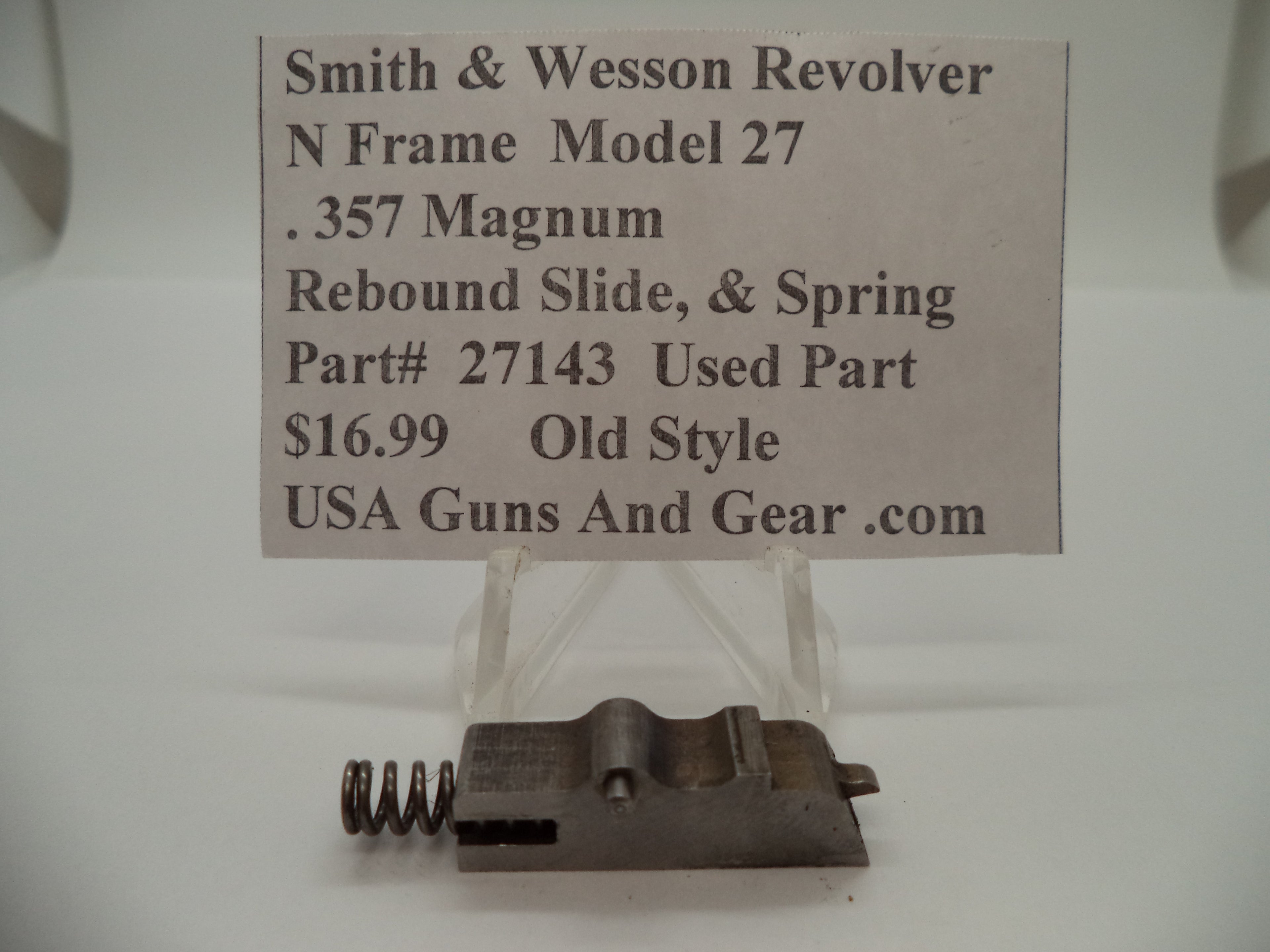 Smith & Wesson Model 27 Rebound Slide & Spring .357 Magnum Used 27143