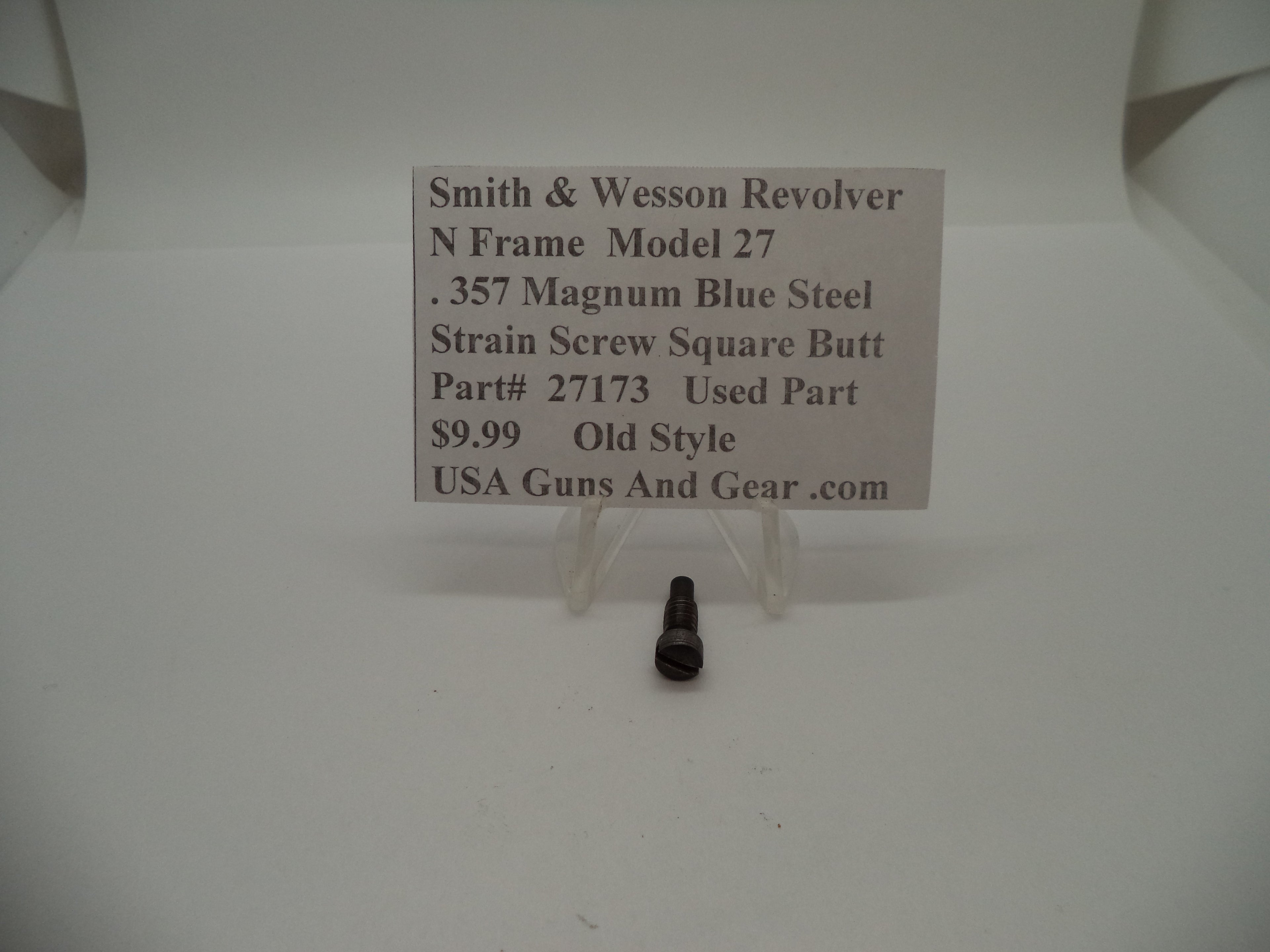27173 Smith & Wesson N Frame Model 27 Old Style Strain Screw Square Butt