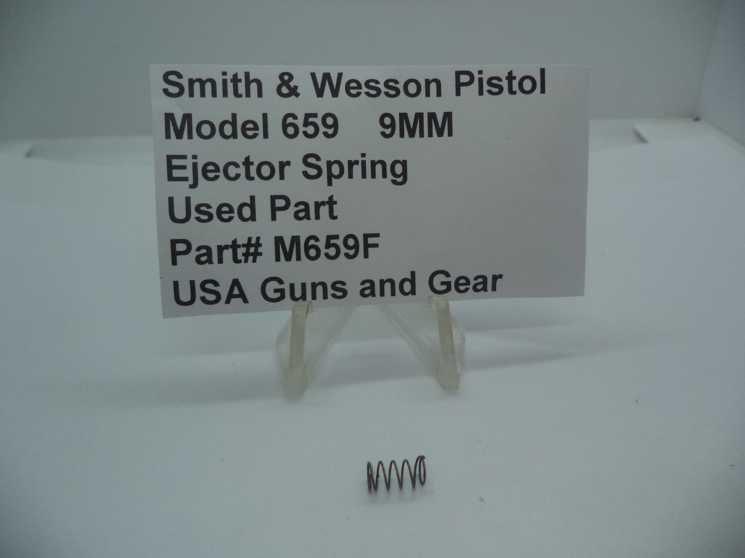 M659F Smith & Wesson Gun Part Model 659 Ejector Spring 9MM Used
