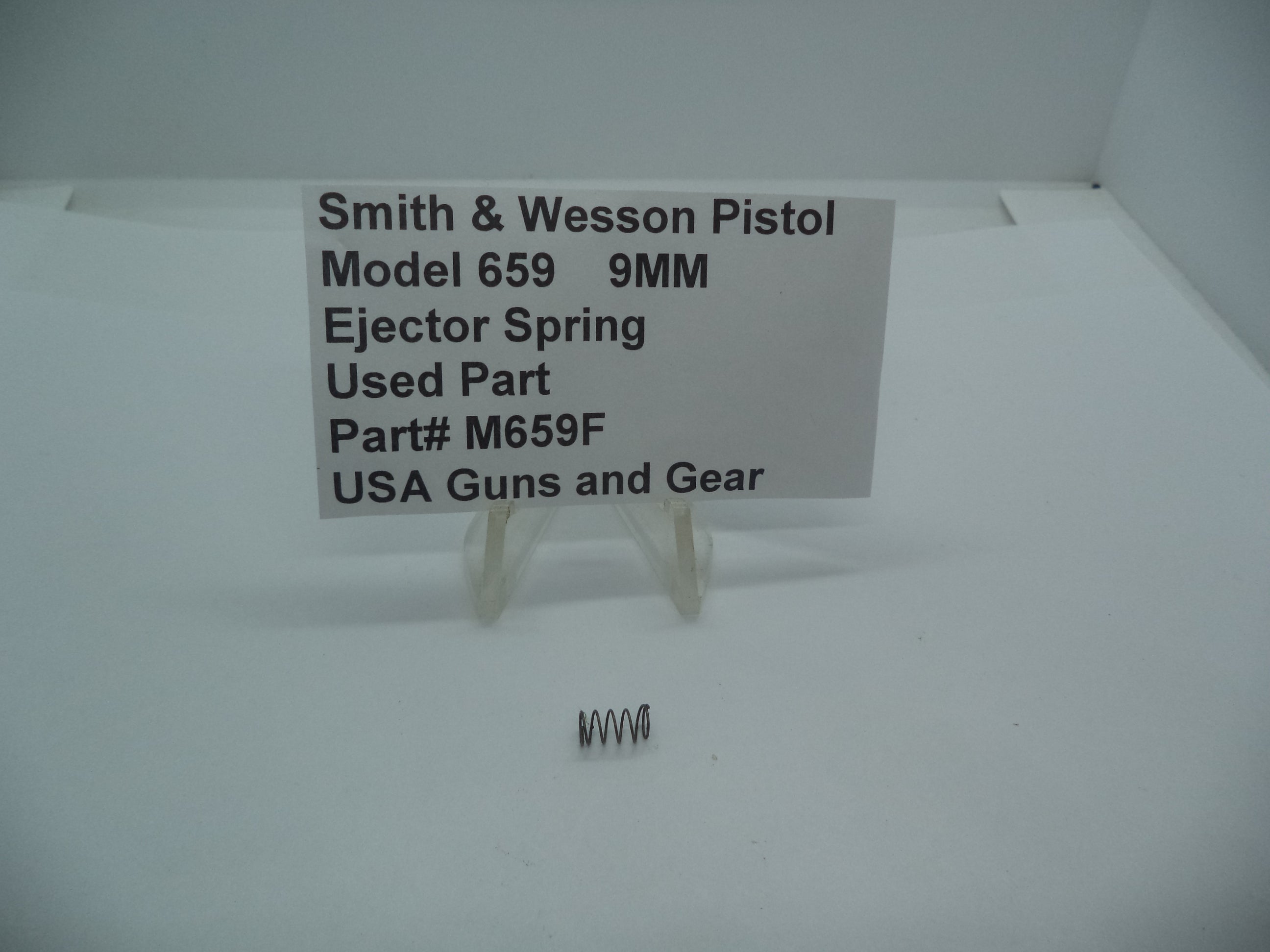M659F Smith & Wesson Gun Part Model 659 Ejector Spring 9MM Used