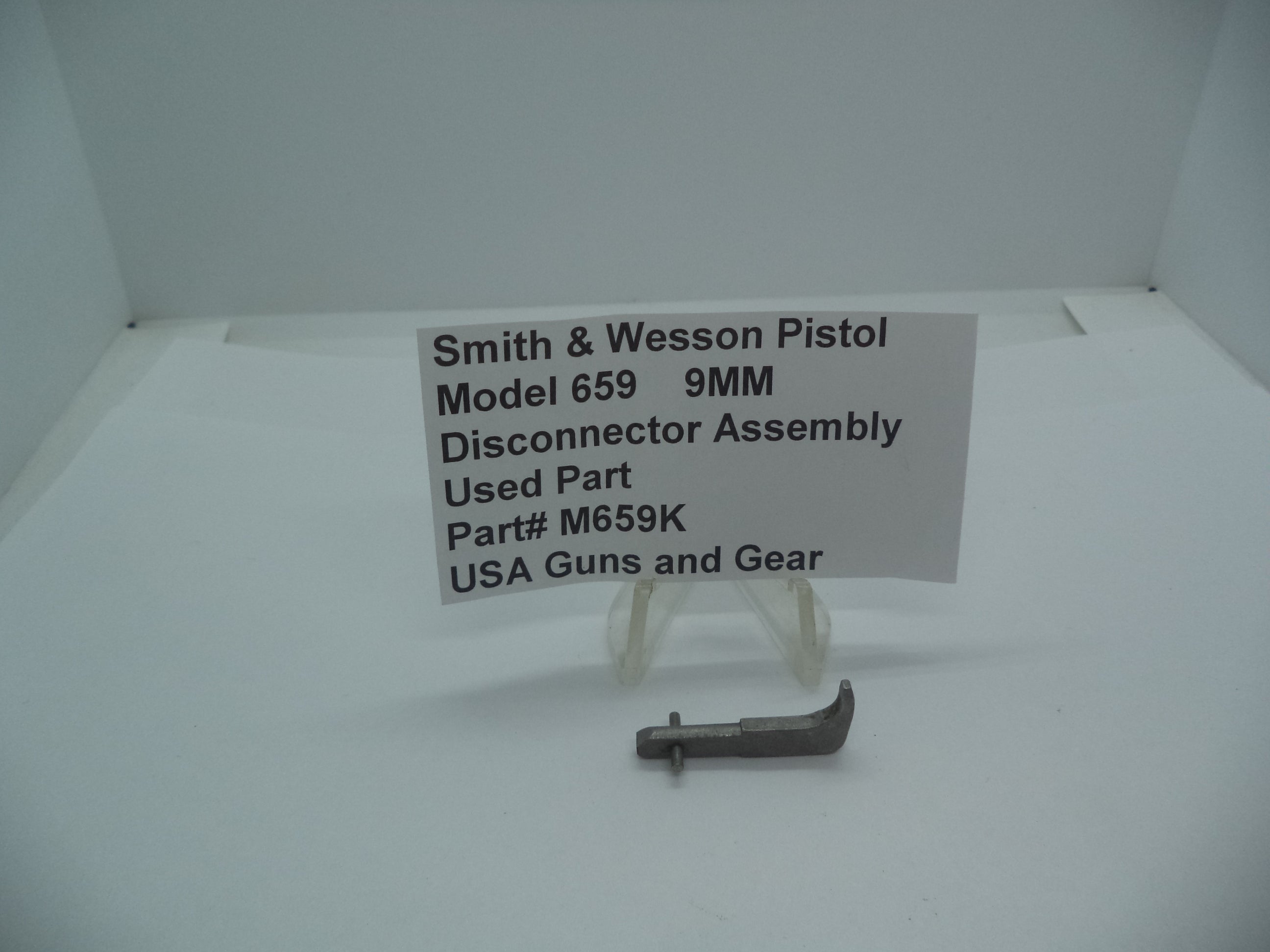 M659K Smith & Wesson Gun Part Model 659 Disconnector Assembly 9MM Used