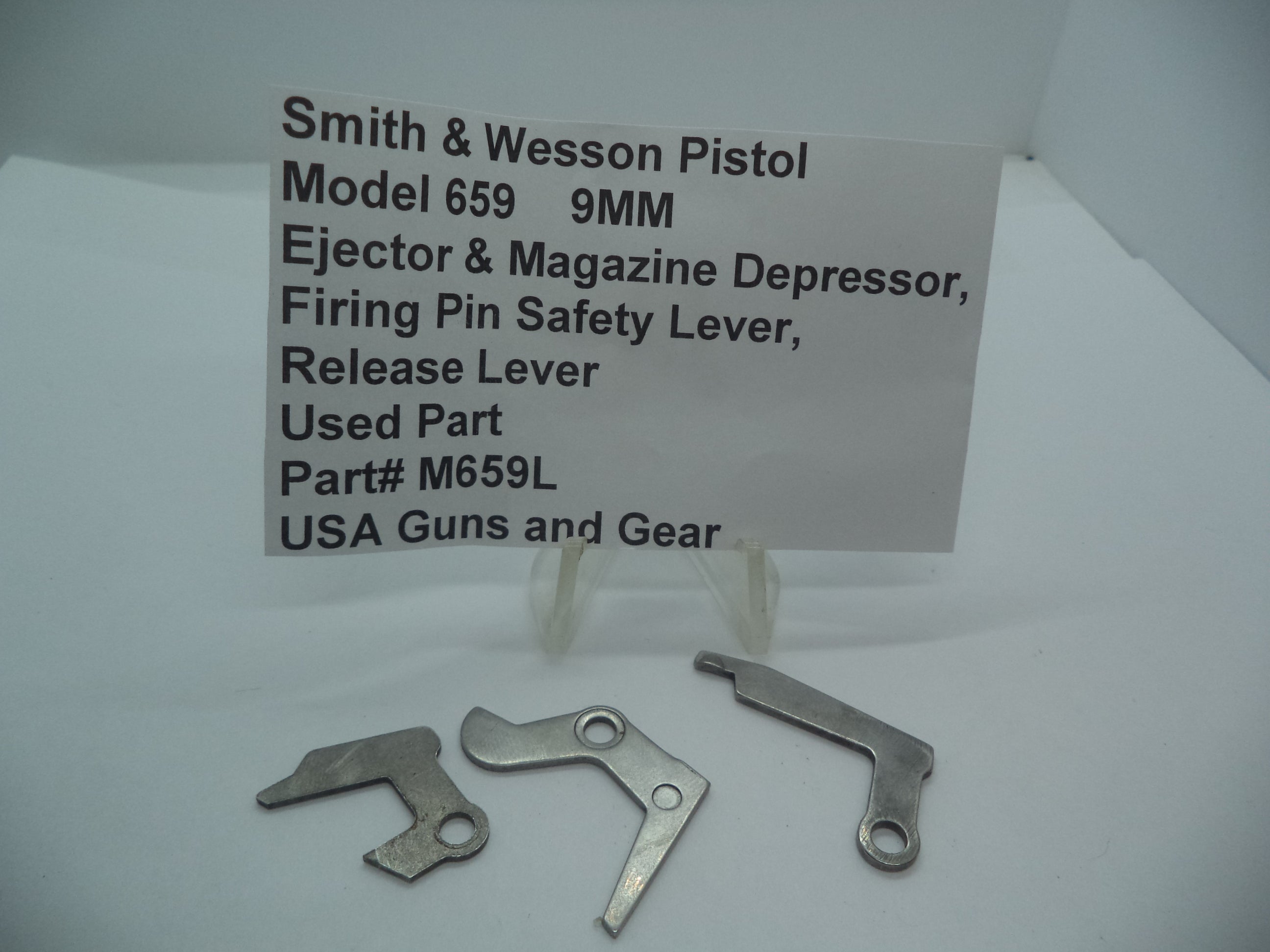 M659L SW Model 659 Ejector Mag Depressor, Firing Pin Safety Release Lever