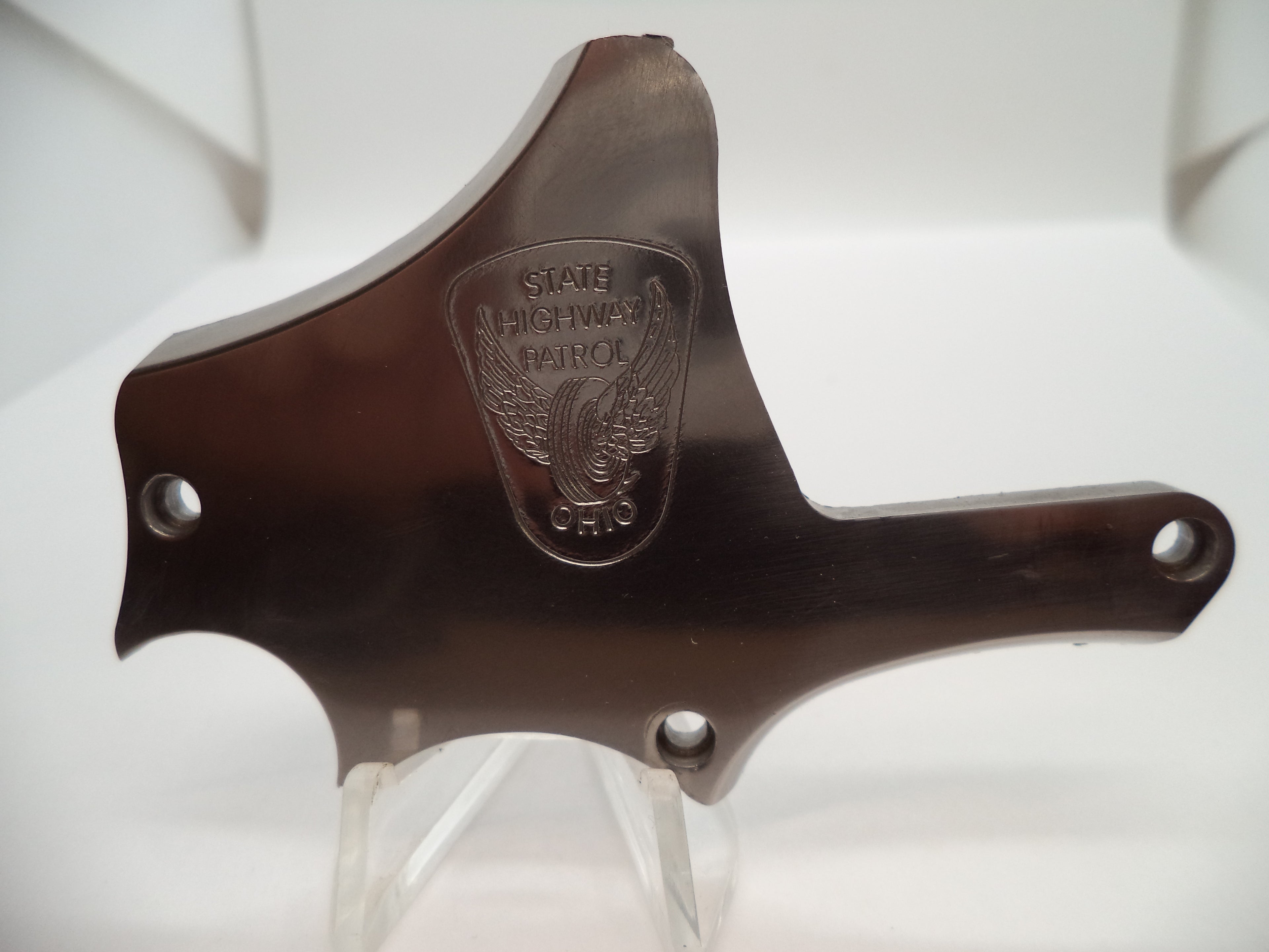 C154 Smith & Wesson L Frame Model 686 Ohio State Patrol SS Side Plate Used  Part