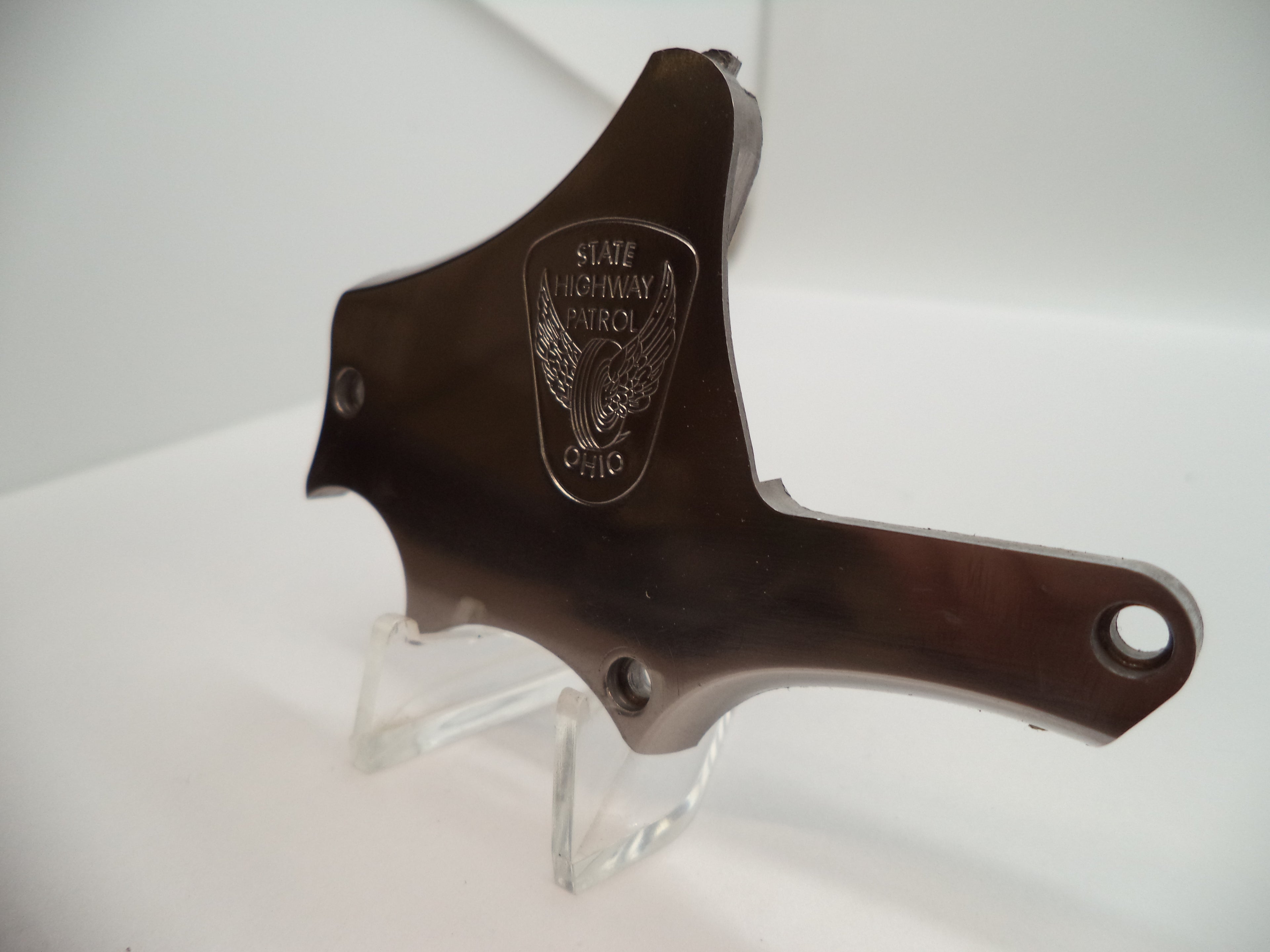 C154 Smith & Wesson L Frame Model 686 Ohio State Patrol SS Side Plate Used  Part