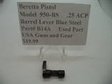 B10 Beretta Pistol Model 950-BS .25 ACP  Barrel Lever Blue Steel Used Part