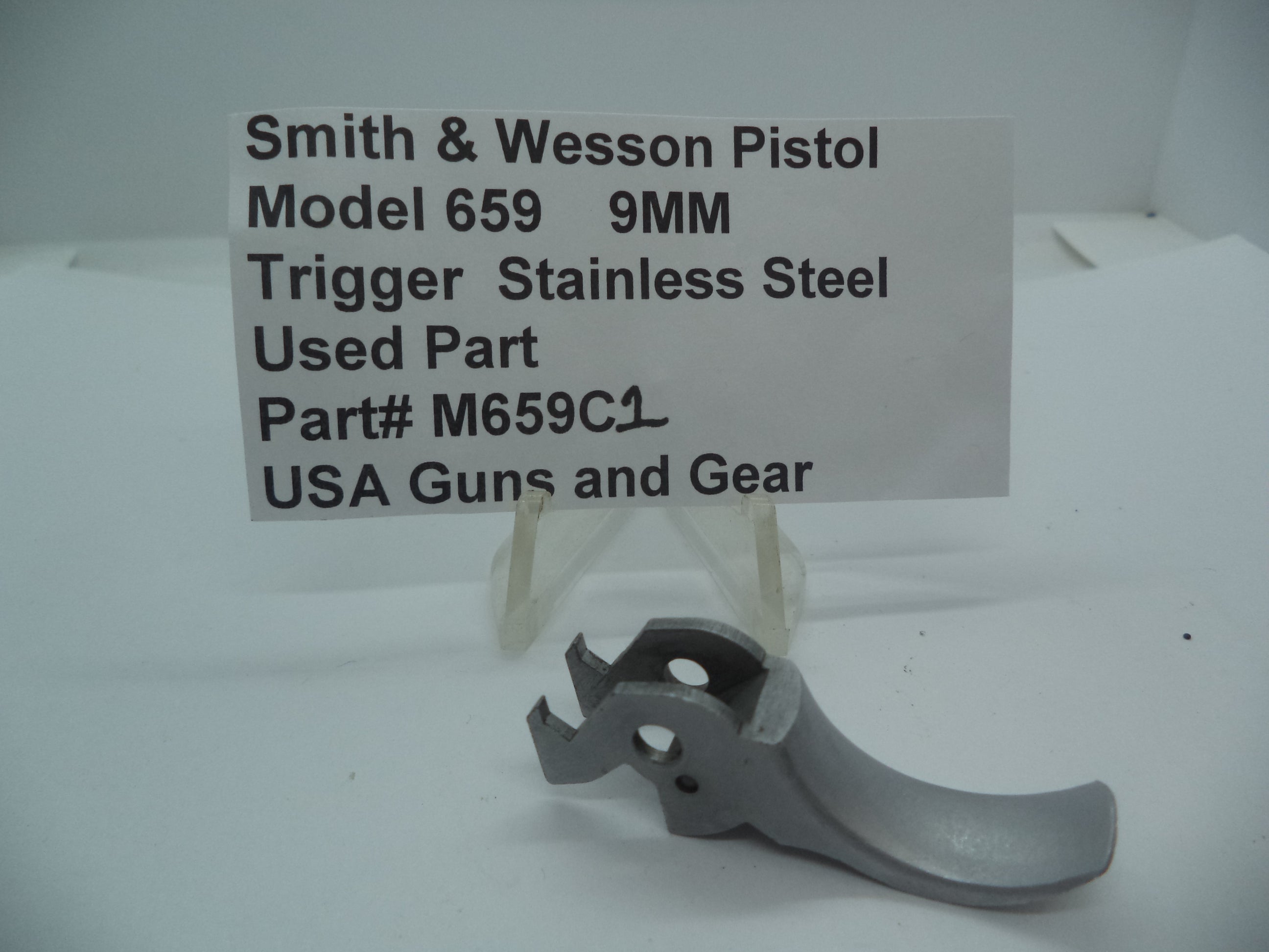 M659C1 Smith & Wesson Gun Part Model 659 Trigger Stainless Steel 9MM