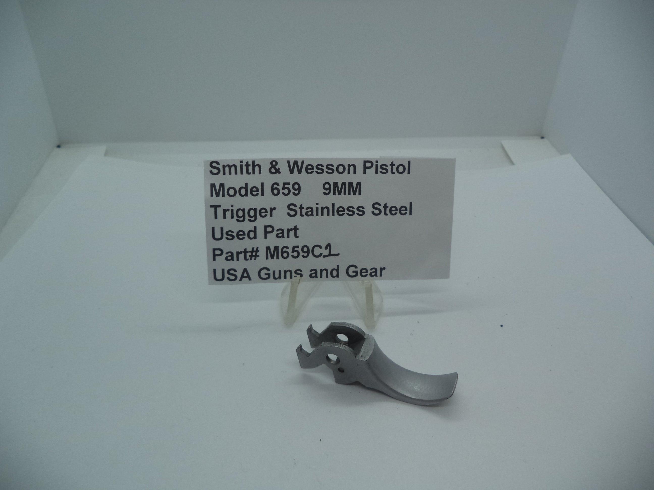 M659C1 Smith & Wesson Gun Part Model 659 Trigger Stainless Steel 9MM