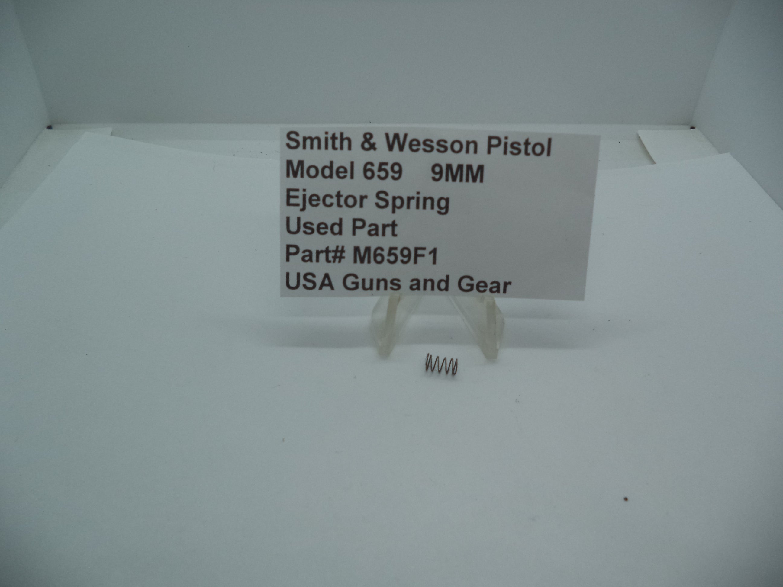 M659F1 Smith & Wesson Gun Part Model 659 Ejector Spring 9MM Used