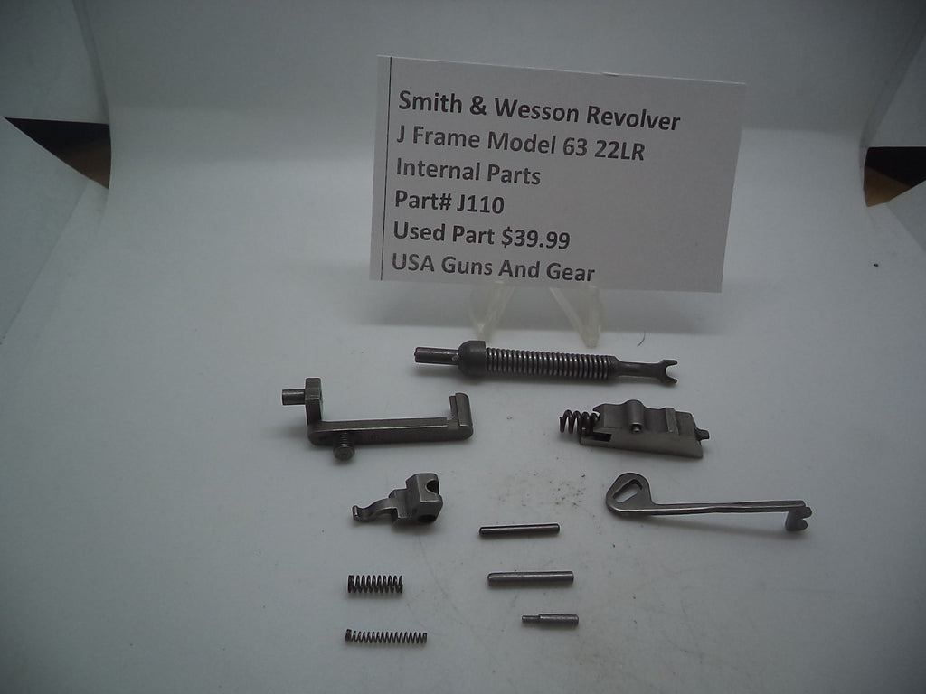 J110 Smith and Wesson J Frame Model 63 Internal Parts Used 22 L.R