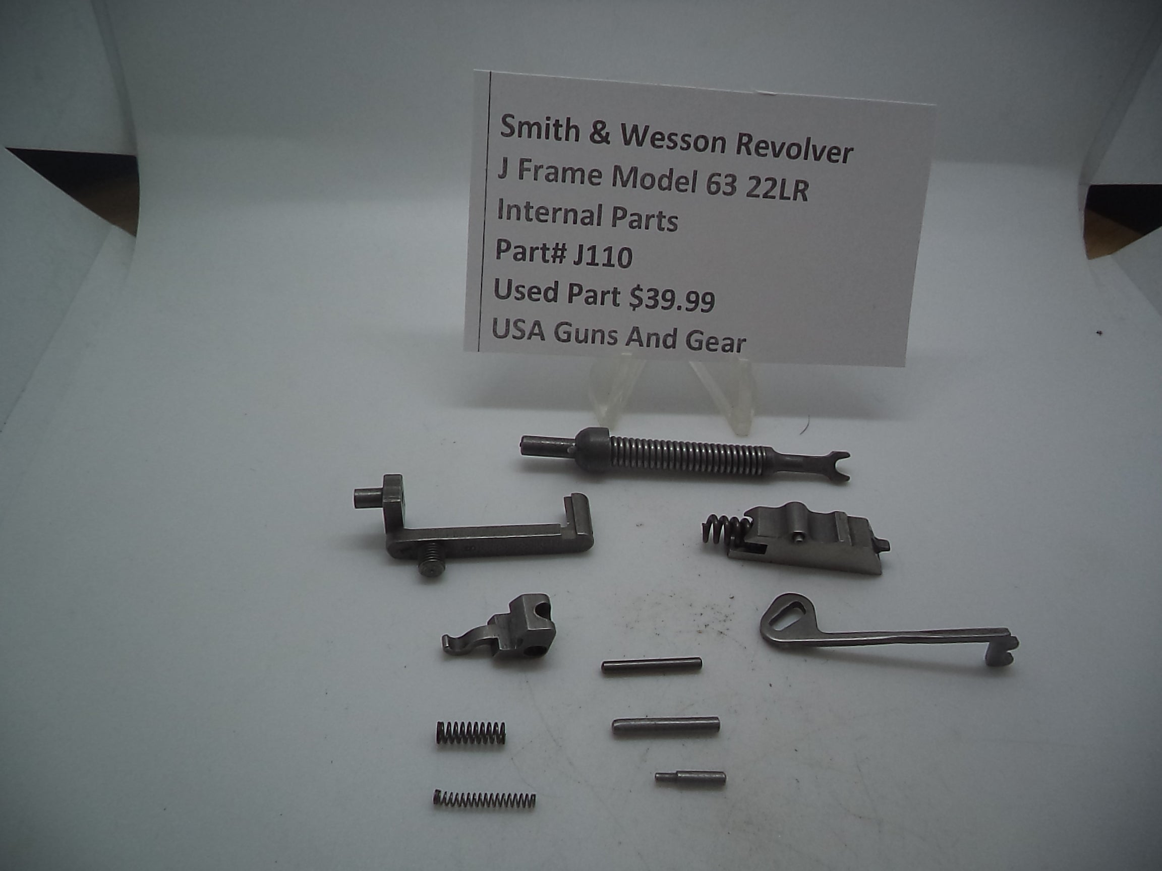 J110 Smith and Wesson J Frame Model 63 Internal Parts Used 22 L.R