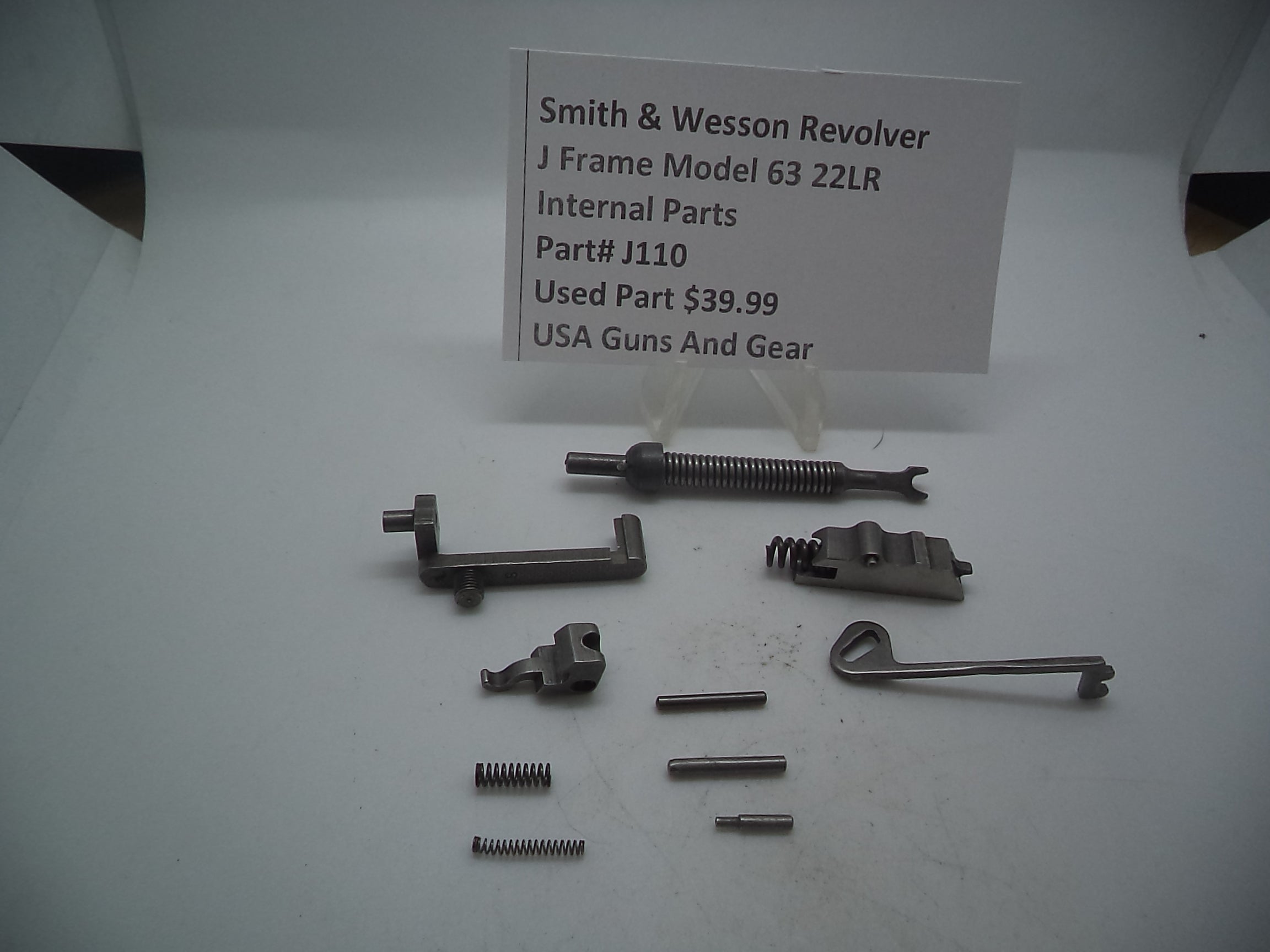 J757 Smith & Wesson Used J Frame Model 33 .38 Spl. Internal Parts  Used Parts