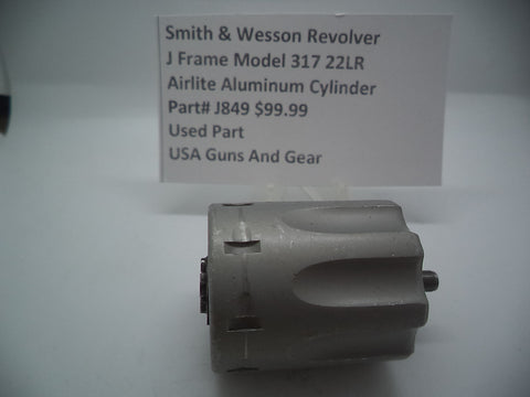 J849 Smith & Wesson J Frame Model 317 Revolver Aluminum Airlite Cylinder 8 Shot