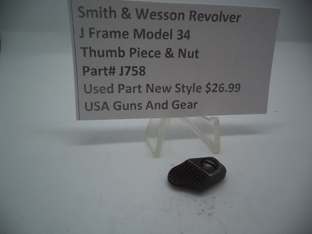 Smith & Wesson J Frame Model 34 Internal Parts Used New Style J758