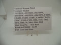 064700000 Smith & Wesson Pistol Multiple Model Slide Stop Pin New Part