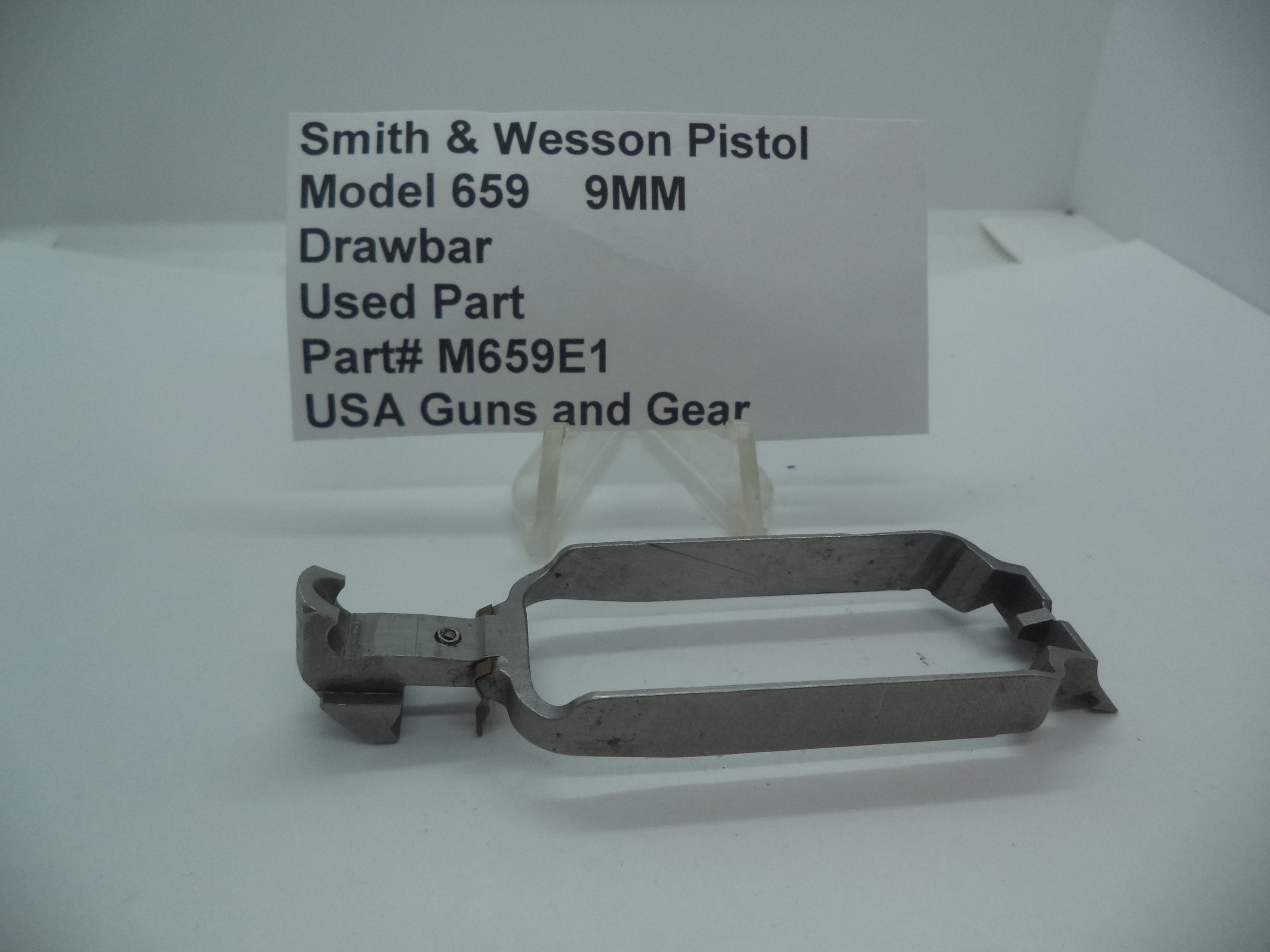 M659E1 Smith & Wesson Gun Part Model 659 Drawbar 9MM Used