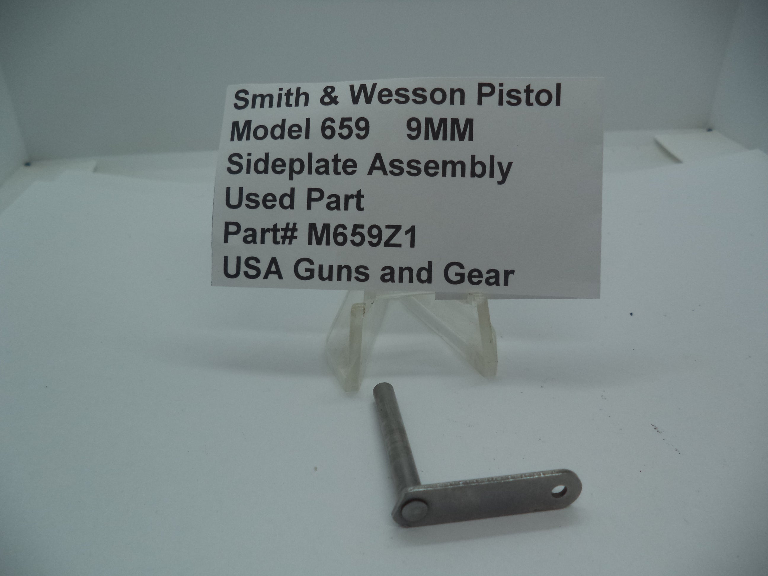 M659Z1 Smith & Wesson Gun Part Model 659 Sideplate Assembly 9MM Used