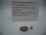 J383 Smith & Wesson Used J Frame Model 317-2 Airlite Thumbpiece & Nut .22LR