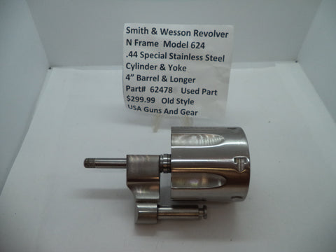 62478 Smith & Wesson N Frame Model 624 Cylinder Assembly SS .44 Special