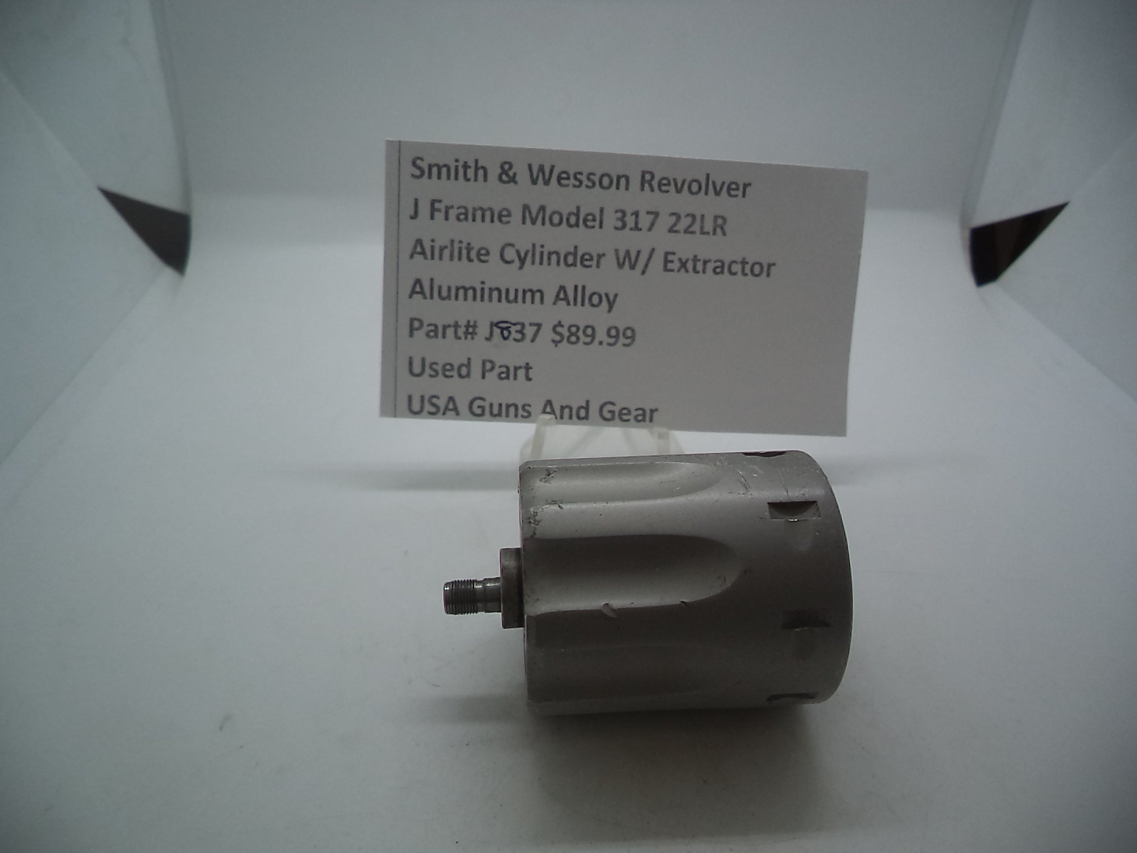 J857 Smith & Wesson J Frame Model 317 Revolver Airlite Cylinder Aluminum .22 L.R