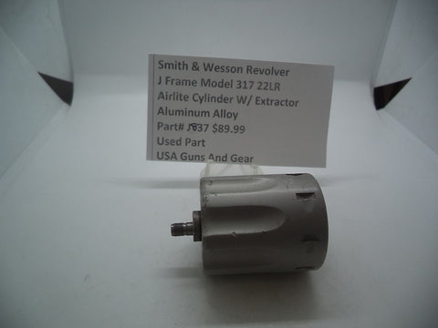 J857 Smith & Wesson J Frame Model 317 Revolver Airlite Cylinder Aluminum .22 L.R
