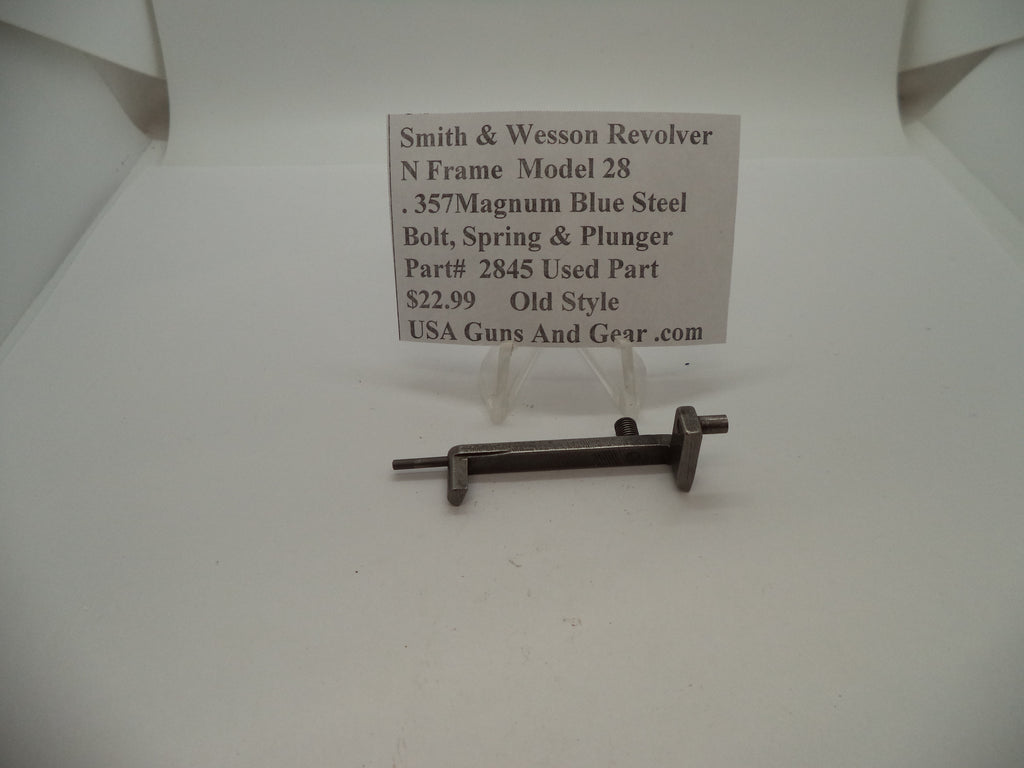 2845 Smith & Wesson N Frame Model 28 Used Bolt Spring & Plunger Old Style