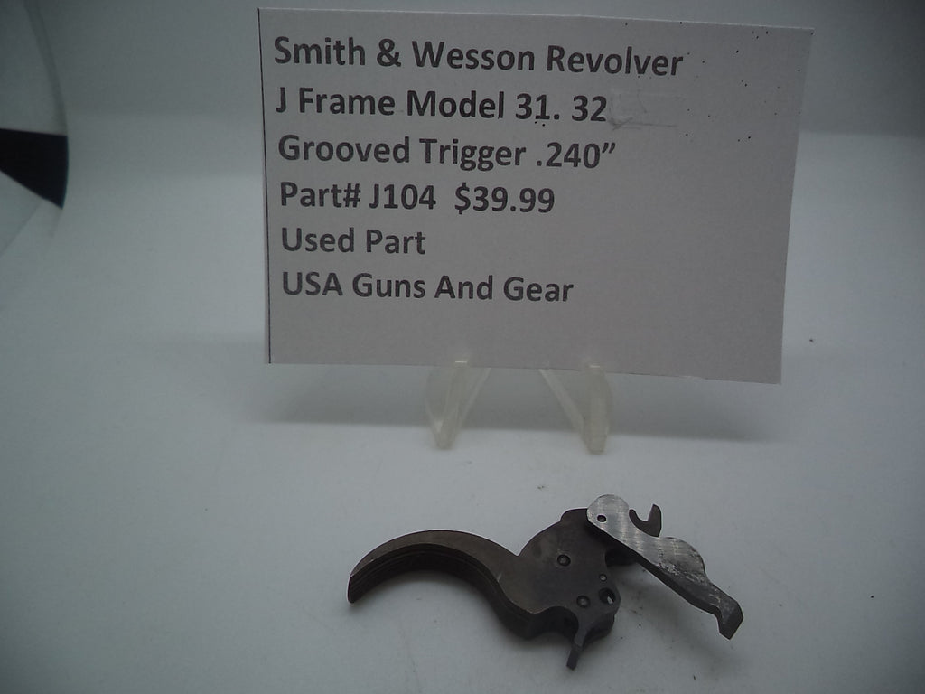 J104 Smith and Wesson J Frame Model 31 Grooved Trigger Used 32 Caliber