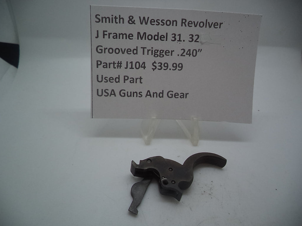 J104 Smith and Wesson J Frame Model 31 Grooved Trigger Used 32 Caliber