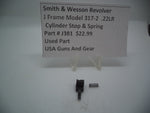 J381 Smith & Wesson Used J Frame Model 317-2 .22LR Cylinder Stop & Spring