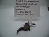 J126 Smith and Wesson J Frame Grooved Case Hardened Trigger Used Part