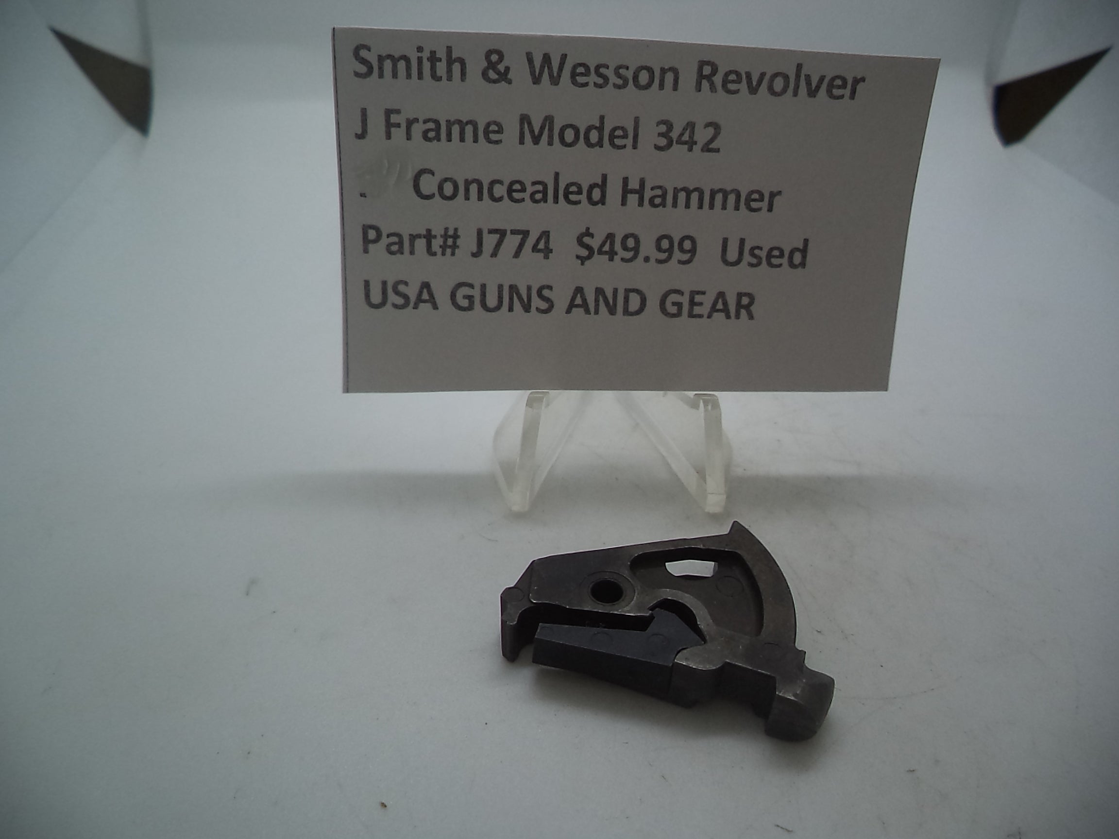 J774  J Frame Model 342  Concealed Hammer