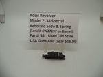 36 Rossi Revolver (Model ?) Rebound Slide & Spring Used Old Style .38 Special
