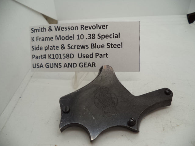 K10158D Smith & Wesson K Frame Model 10 Side Plate w/Screws  .38 Special