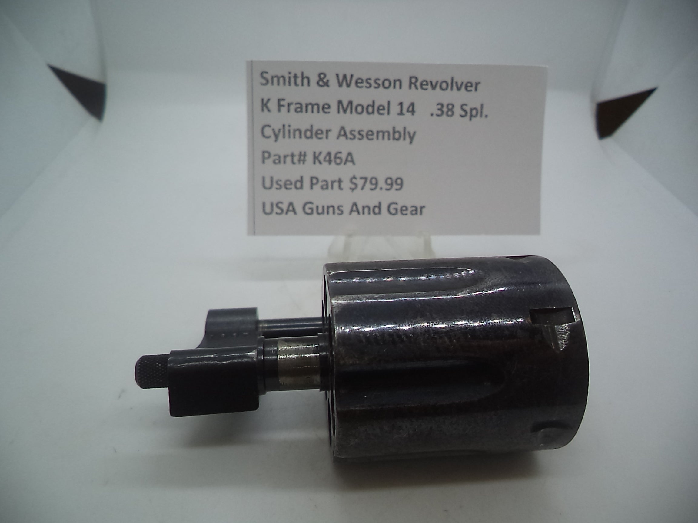 Smith & Wesson K Frame Model 14 Cylinder Assembly - 2" Barrel Blue Steel .38 Special - Used OEM Part K46A